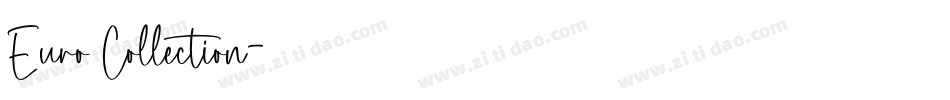 Euro Collection字体转换